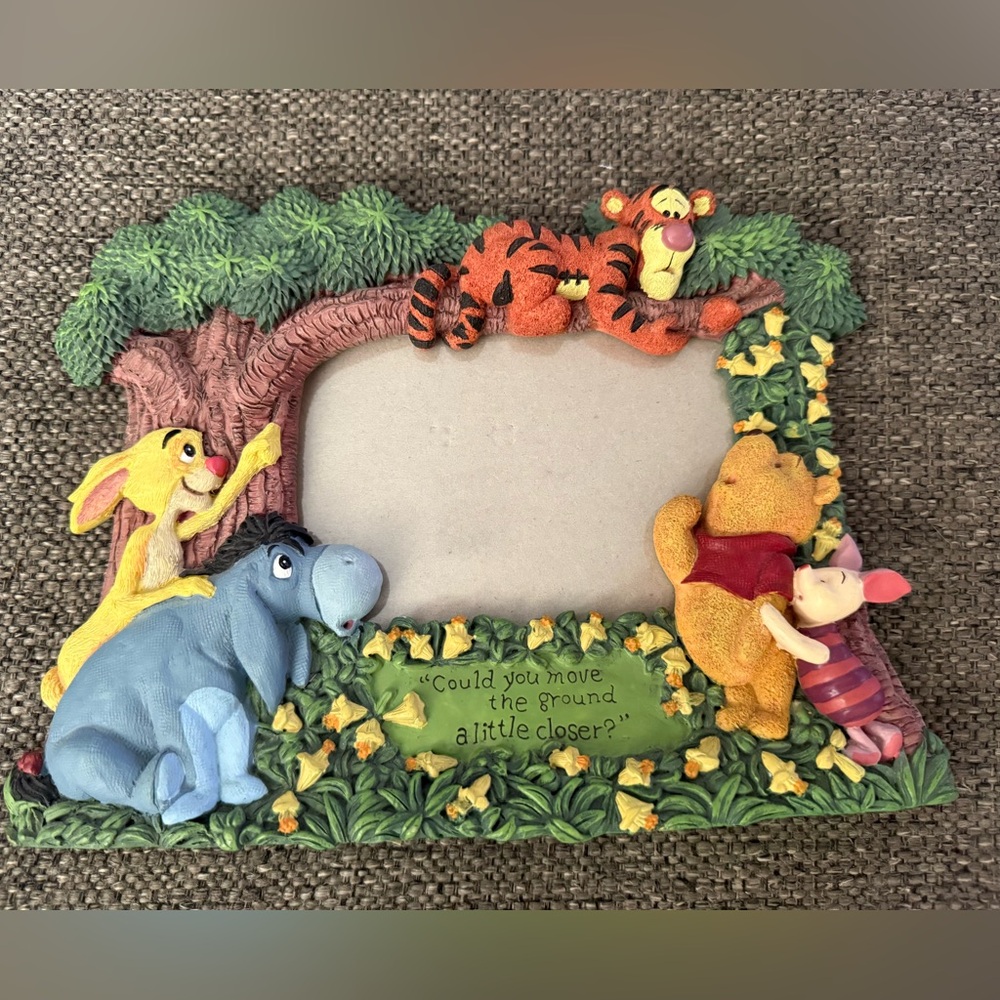 Disney Simply Pooh 3D Picture Frame "Could you move the ground a little closer?"
